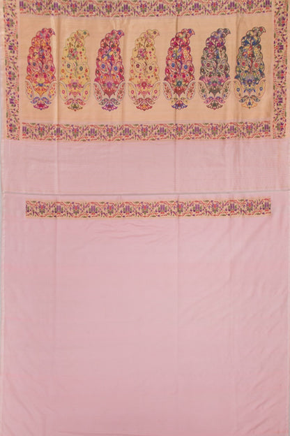 Banarasi Silk Jaal Baby Pink Saree