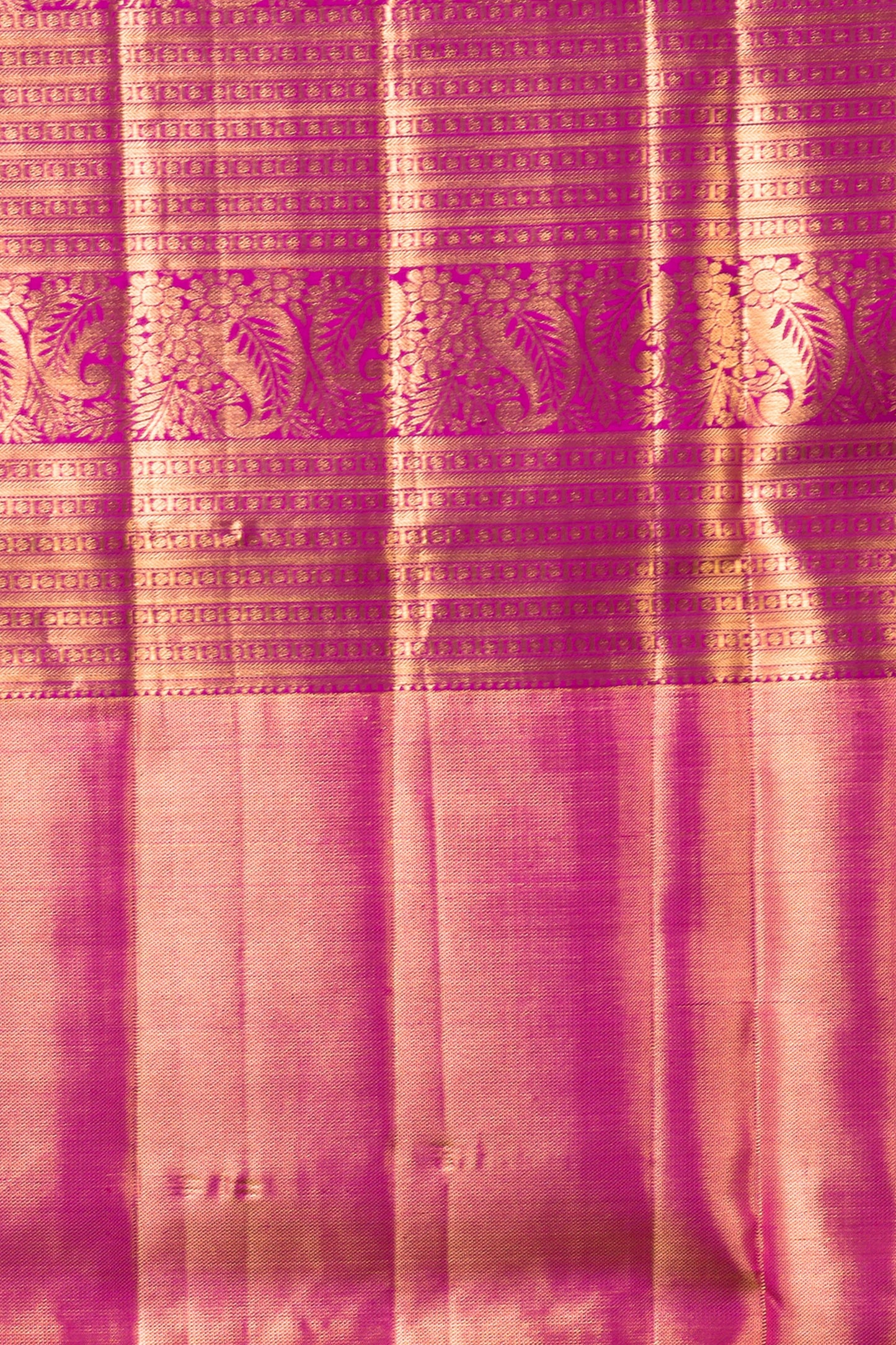 Kanchipuram Silk Tissue Brocade Green And Blue Saree