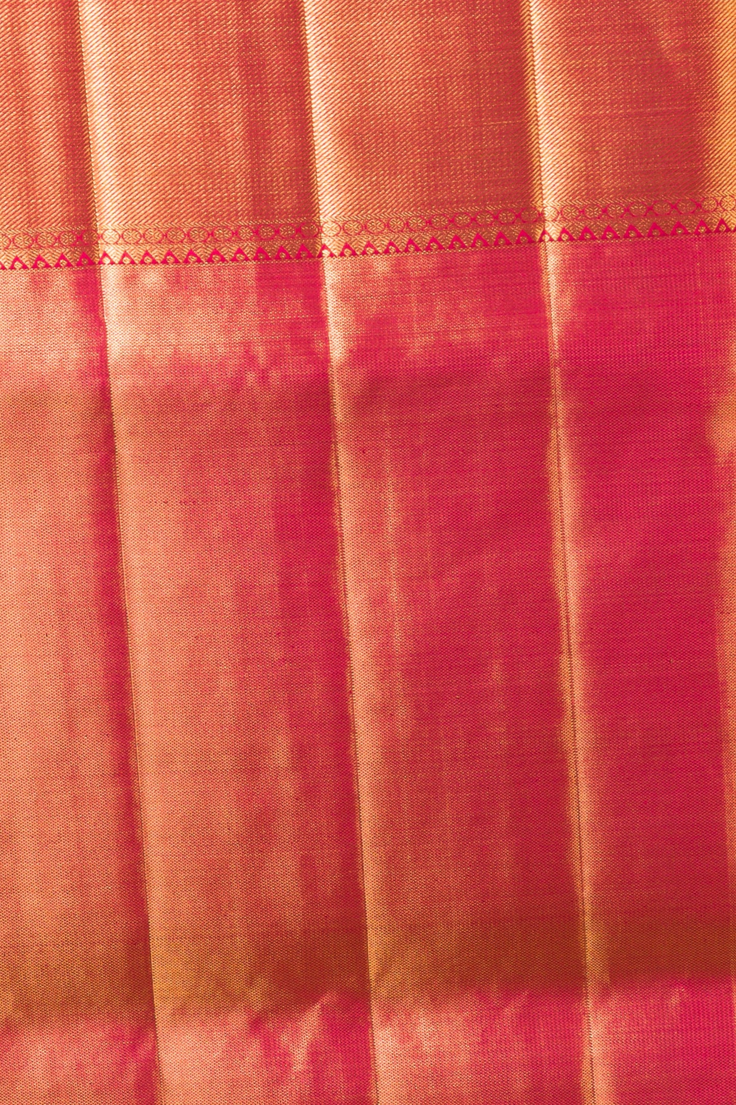 Kanchipuram Silk Tissue Brocade Pink Saree