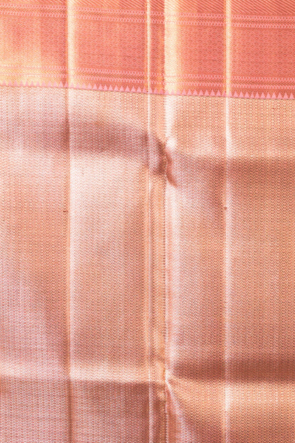 Kanchipuram Silk Tissue Brocade Gold Saree