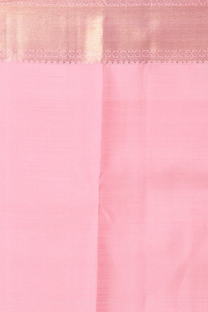 Kanchipuram Silk Brocade Pink Saree