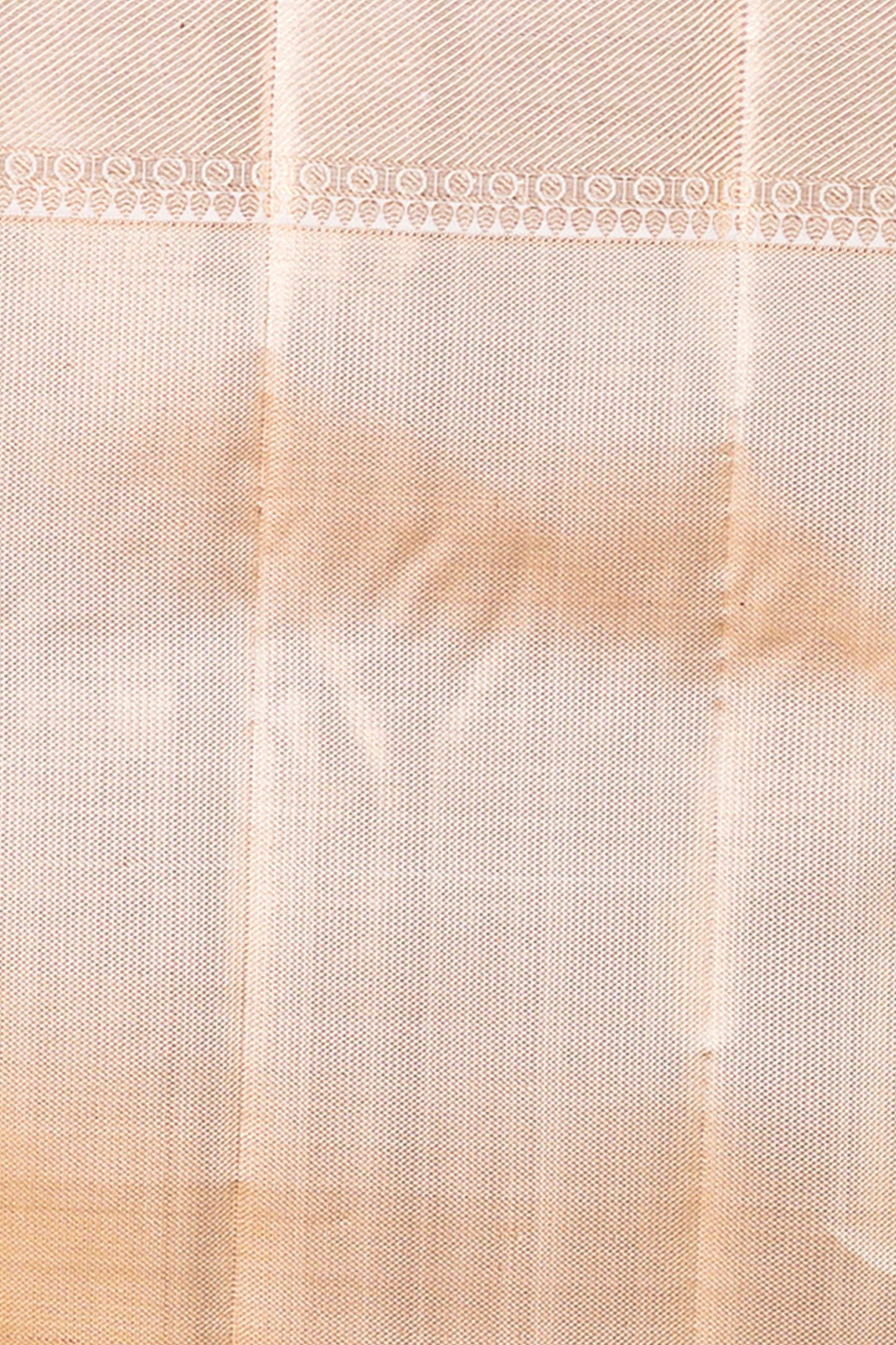 Kanchipuram Silk Tissue Brocade Cream Saree