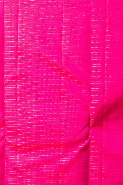 Kanchipuram Silk Checks Dark Green Saree