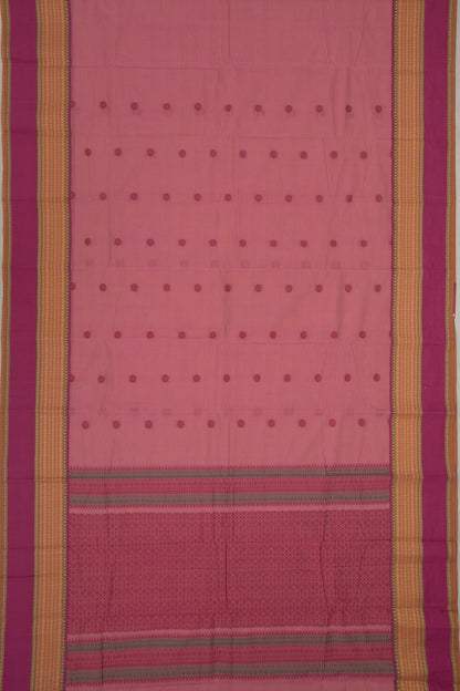 Chettinad Cotton Butta Pink Saree