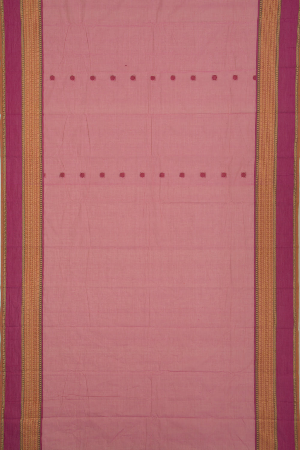 Chettinad Cotton Butta Pink Saree