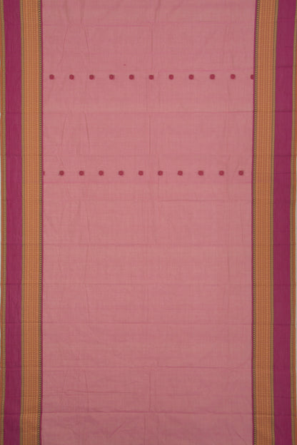 Chettinad Cotton Butta Pink Saree