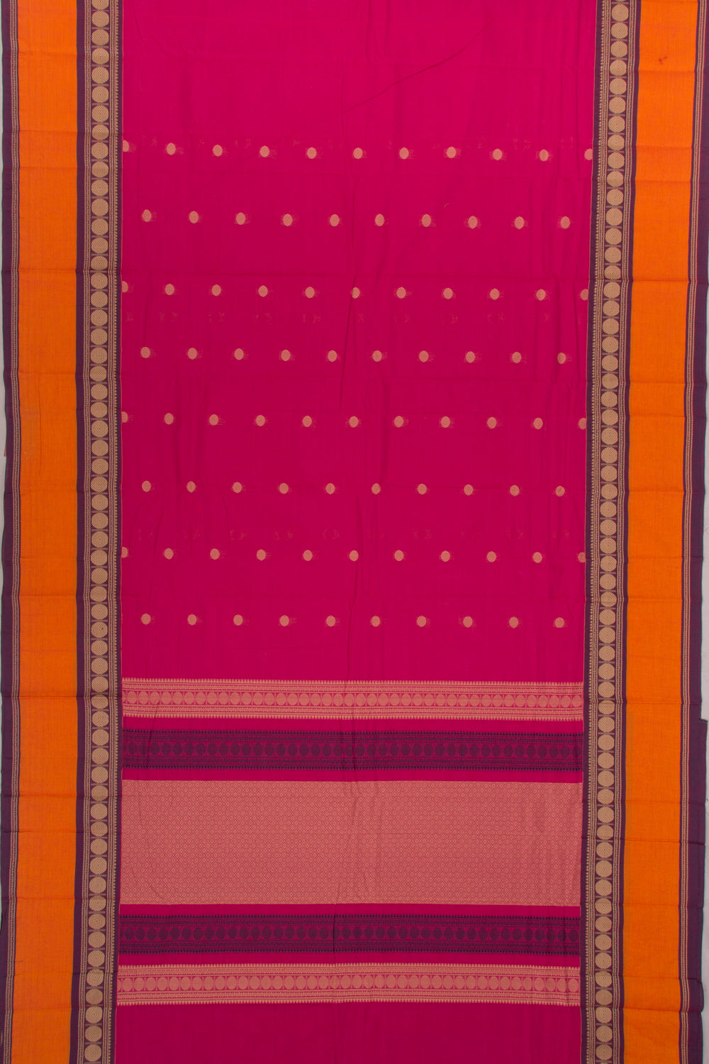 Chettinad Cotton Butta Pink Saree