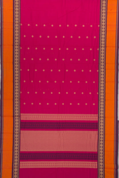 Chettinad Cotton Butta Pink Saree