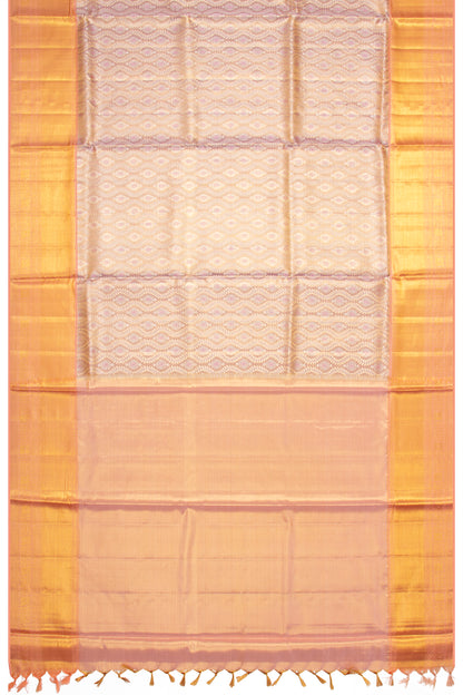 Kanchipuram Silk Tissue Brocade Gold Saree
