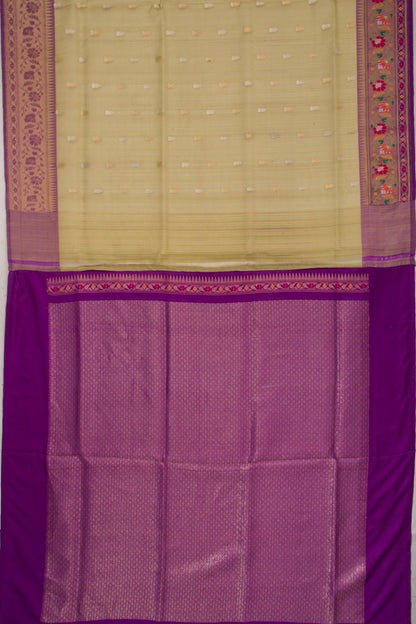Banarasi Kora Organza Butta Green Saree