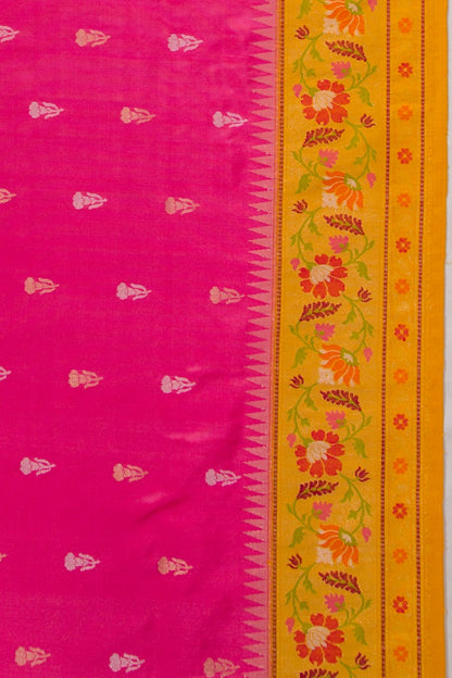 Banarasi Silk Butta Baby Pink Saree