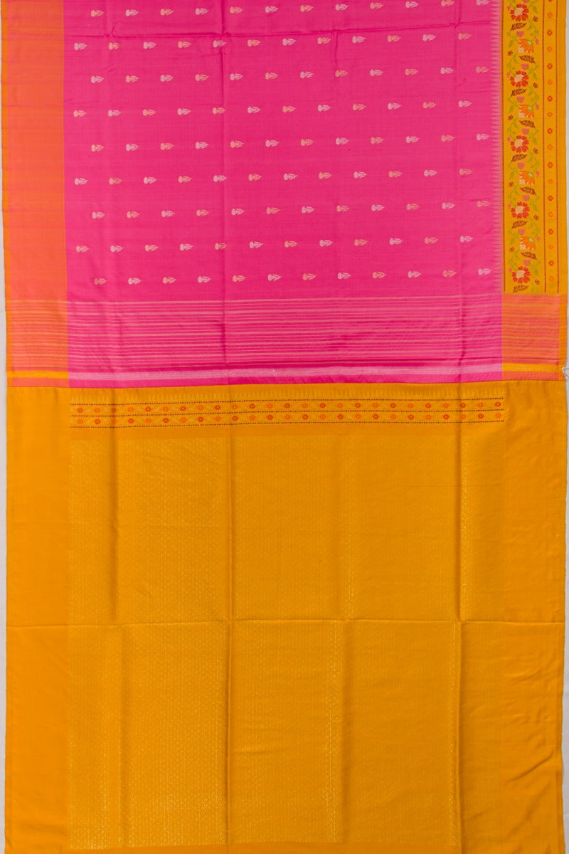 Banarasi Silk Butta Baby Pink Saree