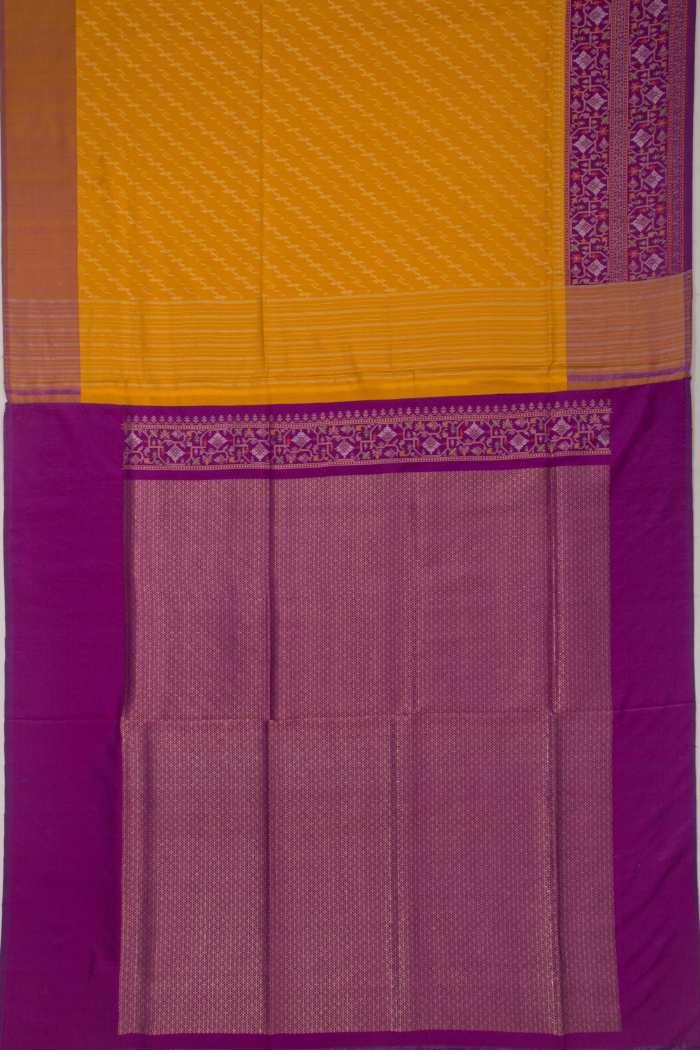 Banarasi Silk Jaal Mustard Yellow Saree
