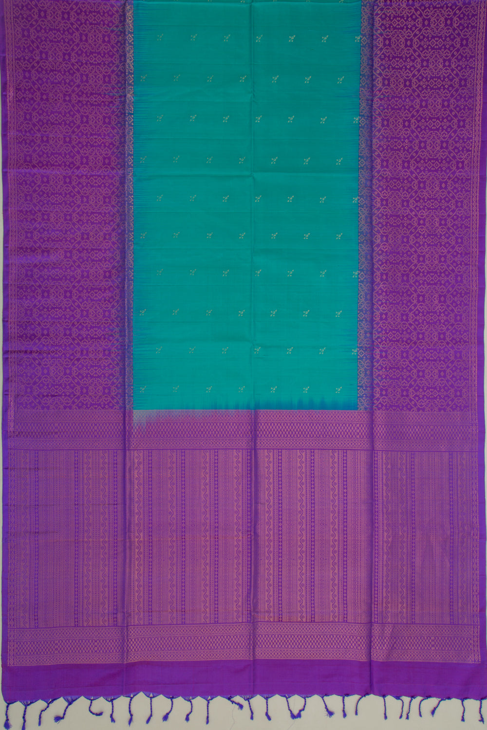 Coimbatore Silk Butta Sky Blue Saree