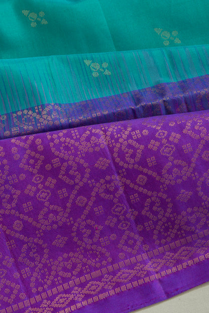 Coimbatore Silk Butta Sky Blue Saree