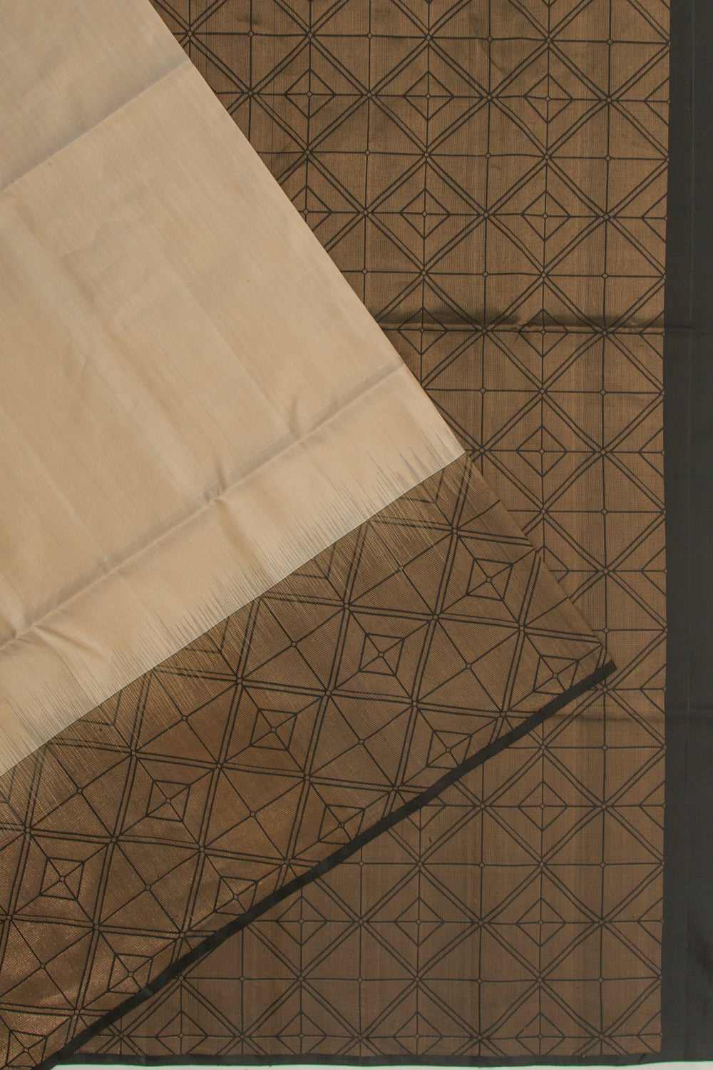 Handspun Cotton Plain Peach Saree