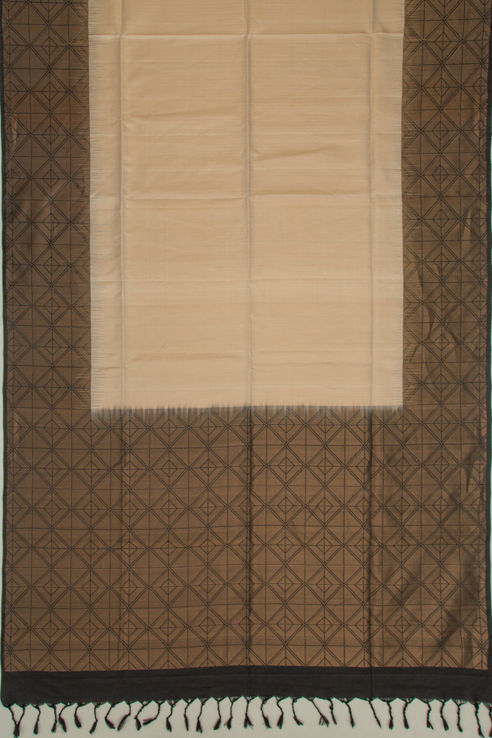 Handspun Cotton Plain Peach Saree