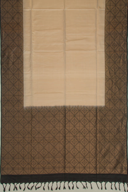 Handspun Cotton Plain Peach Saree