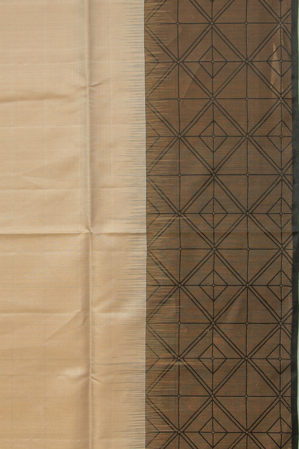 Handspun Cotton Plain Peach Saree