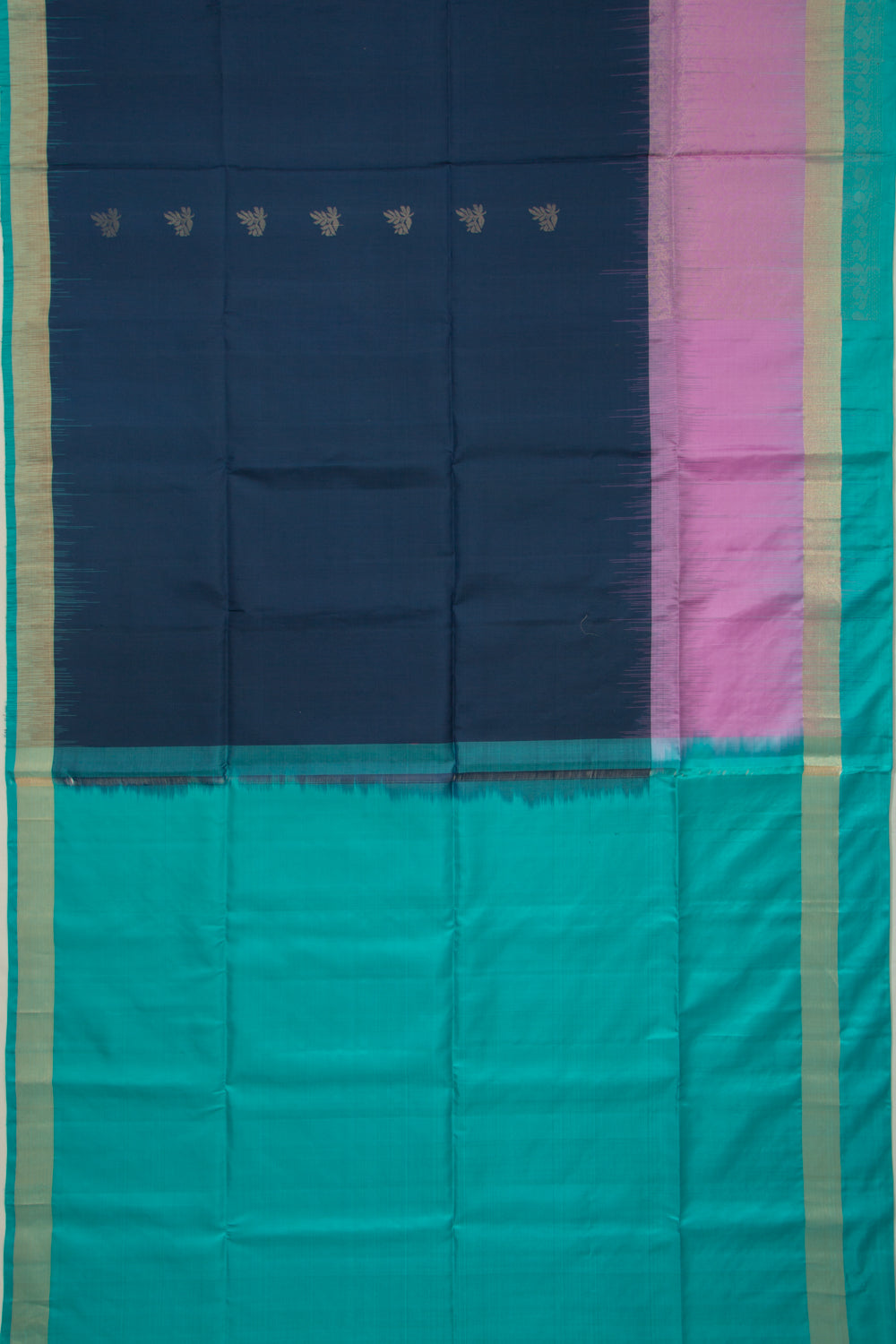 Coimbatore Silk Butta Dark Blue Saree