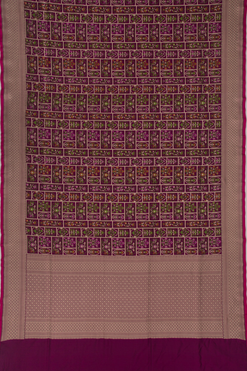 Banarasi Silk Brocade Purple Saree