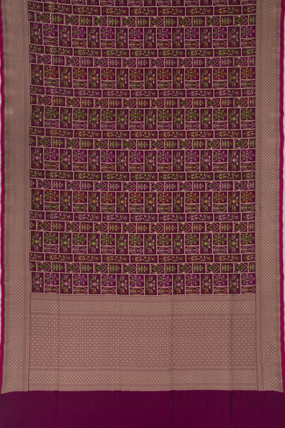 Banarasi Silk Brocade Purple Saree