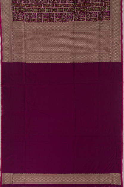Banarasi Silk Brocade Purple Saree