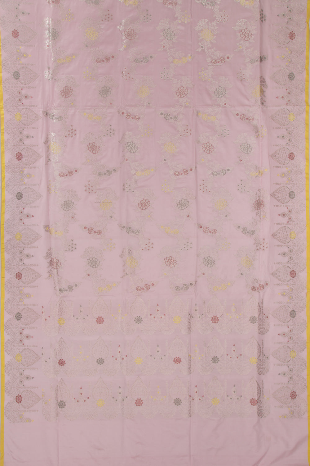 Banarasi Silk Jaal Pastel Pink Saree