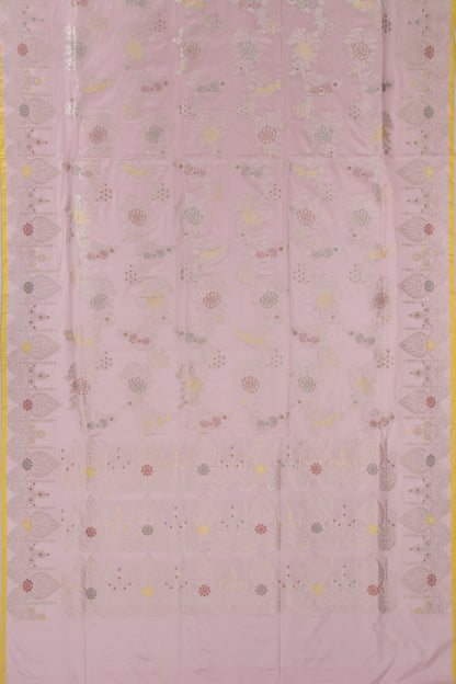 Banarasi Silk Jaal Pastel Pink Saree