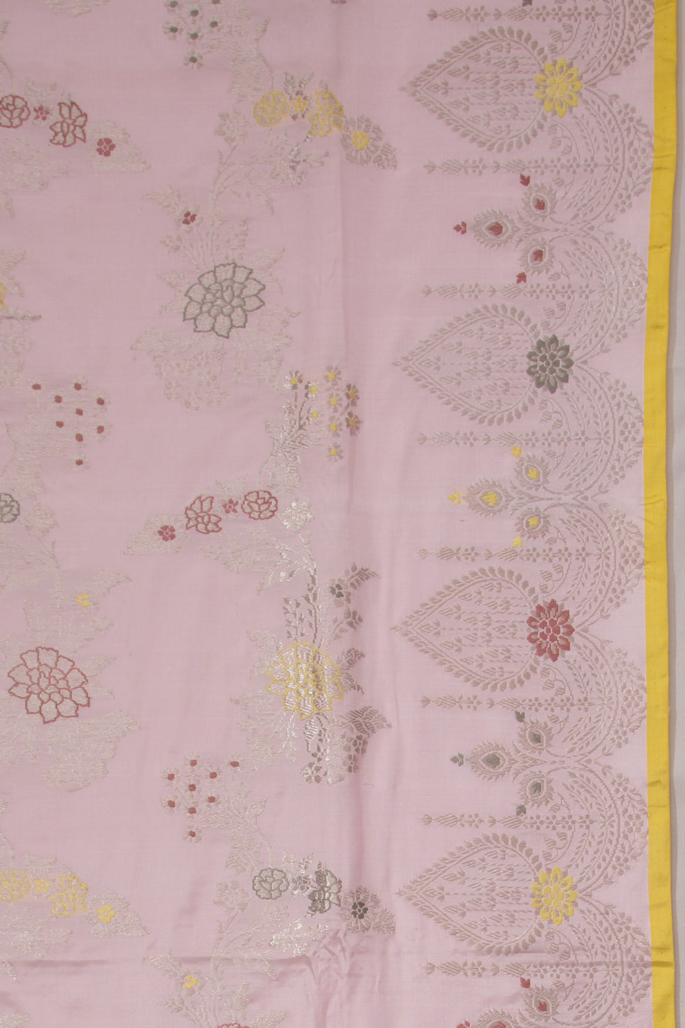 Banarasi Silk Jaal Pastel Pink Saree