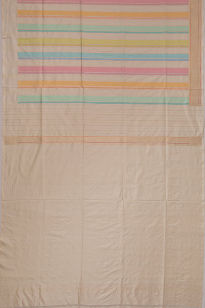 Banarasi Silk Vertical Lines Rangkat Saree