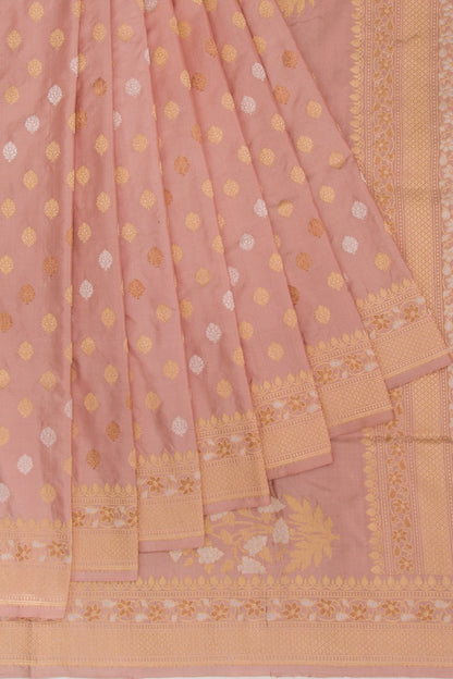 Banarasi Silk Butta Lilac Saree