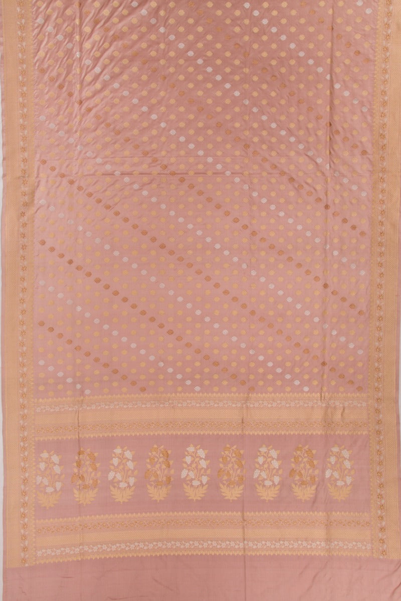 Banarasi Silk Butta Lilac Saree