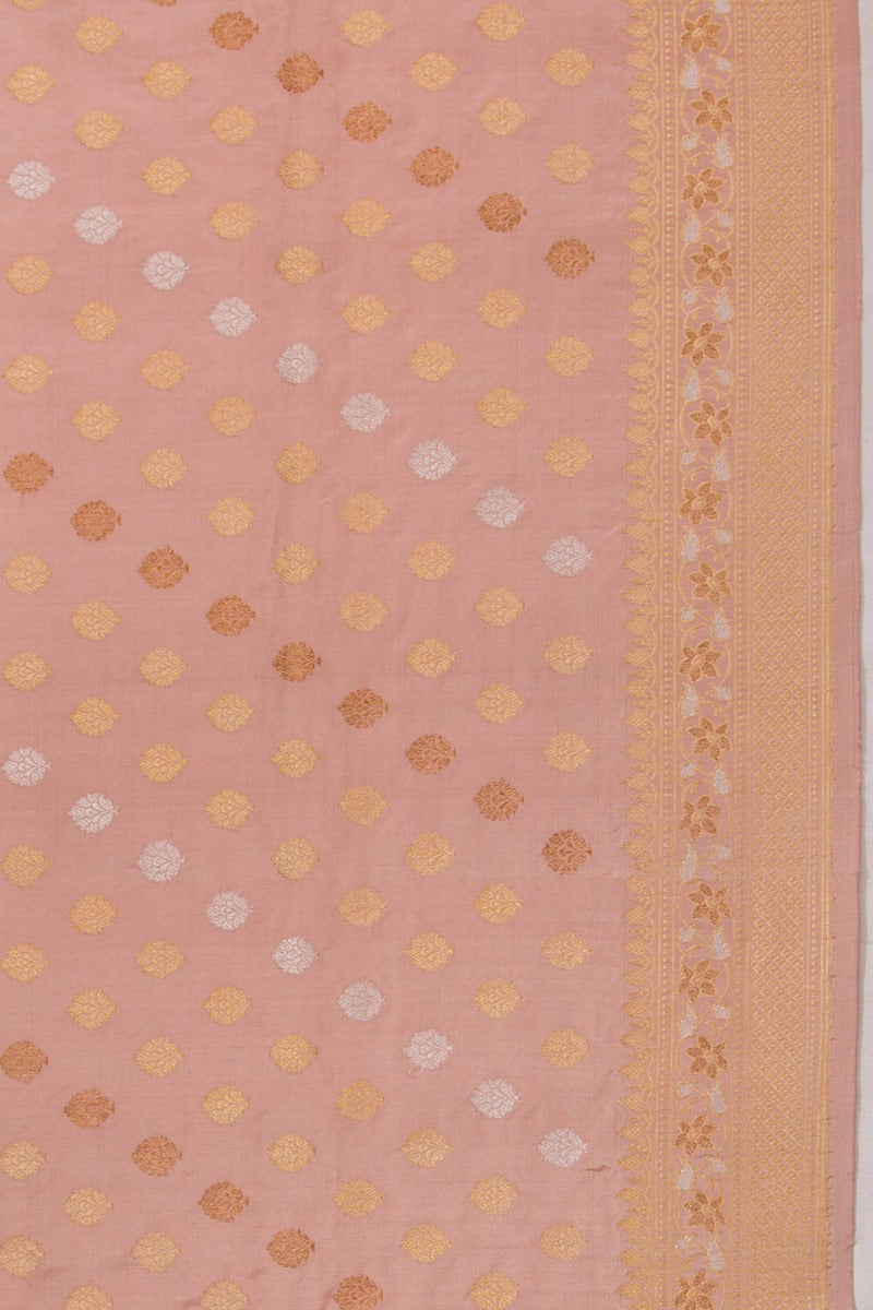Banarasi Silk Butta Lilac Saree