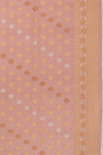 Banarasi Silk Butta Lilac Saree