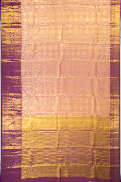 Taranga Kanchi Silk Tissue Brocade Pastel Pink Saree