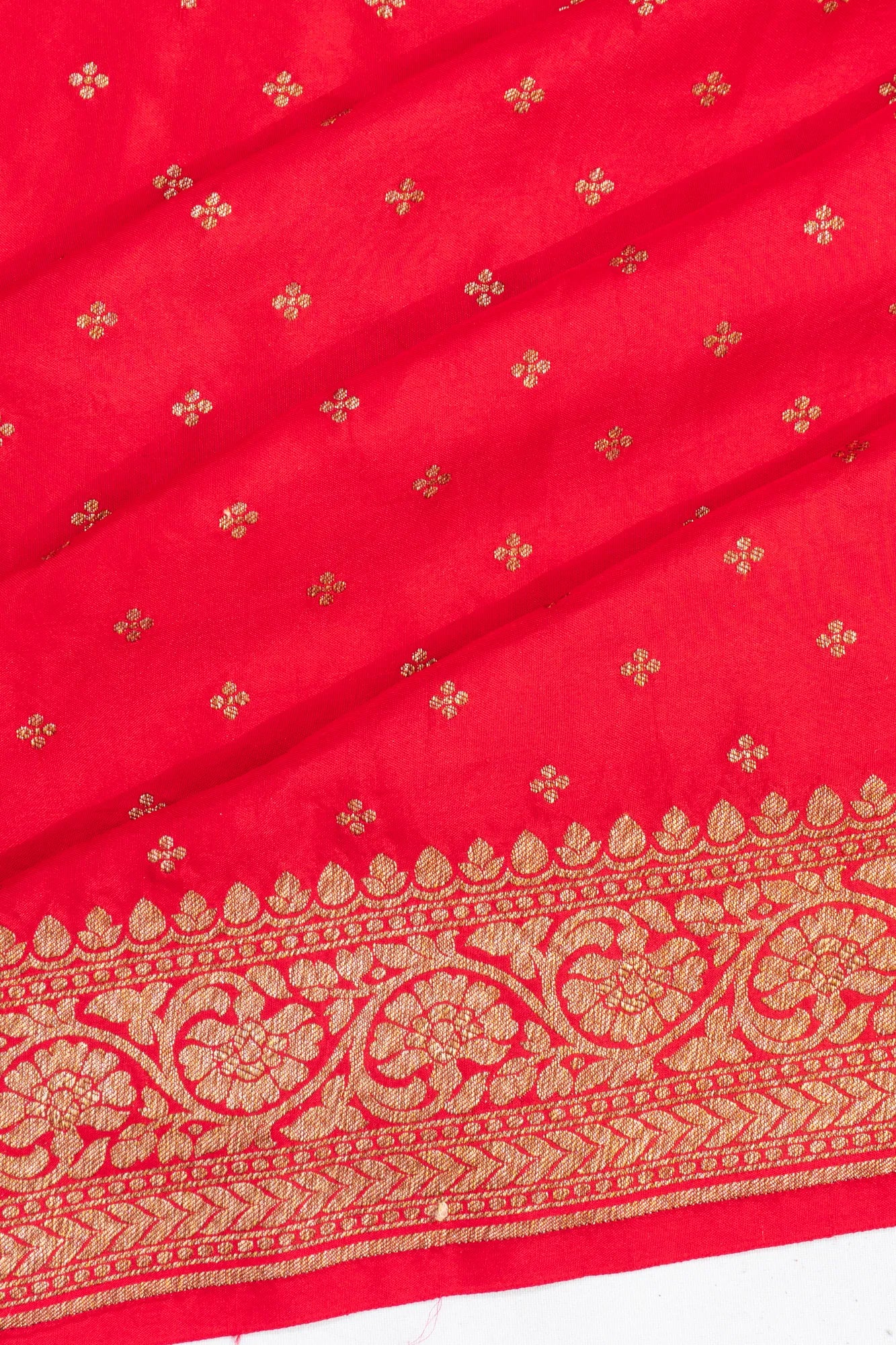 Banarasi Georgette Butta Red Saree