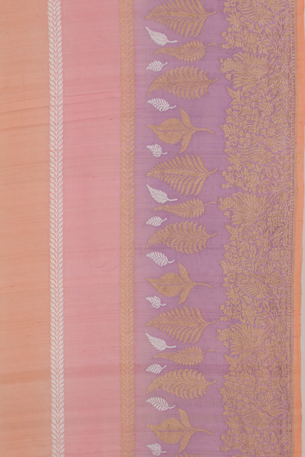 Banarasi Silk Horizontal Lines Multicolour Saree