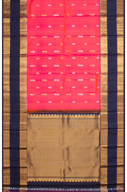 Kanchipuram Silk Butta Pink Saree