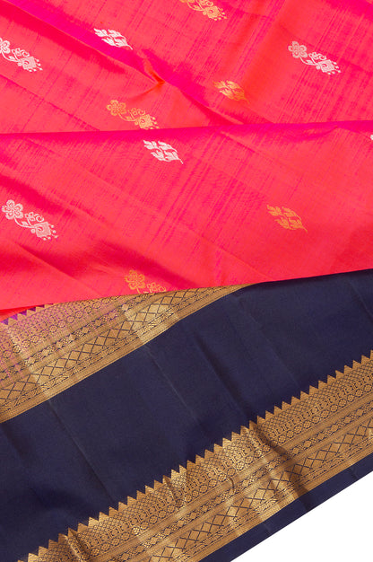 Kanchipuram Silk Butta Pink Saree