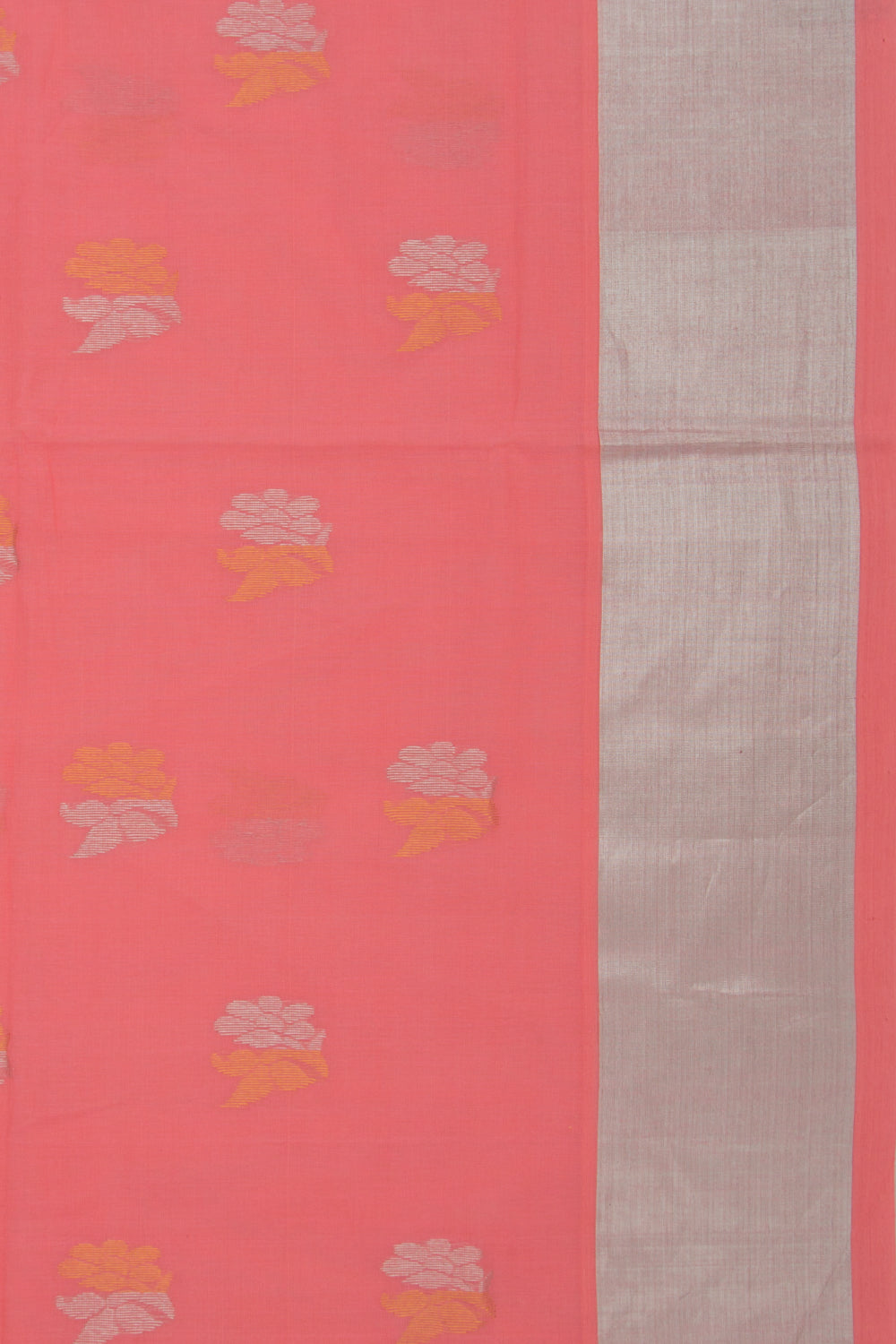 Venkatagiri Cotton Butta Pastel Pink Saree