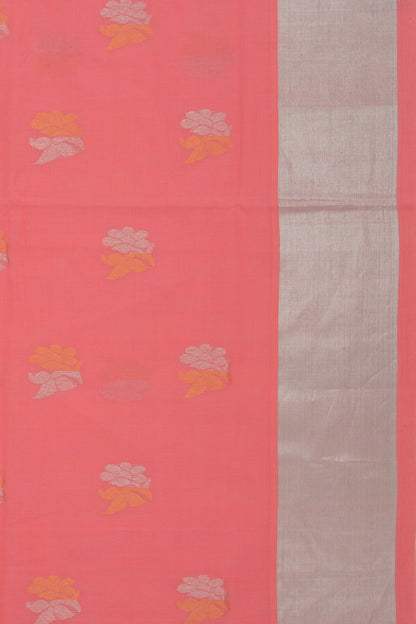 Venkatagiri Cotton Butta Pastel Pink Saree