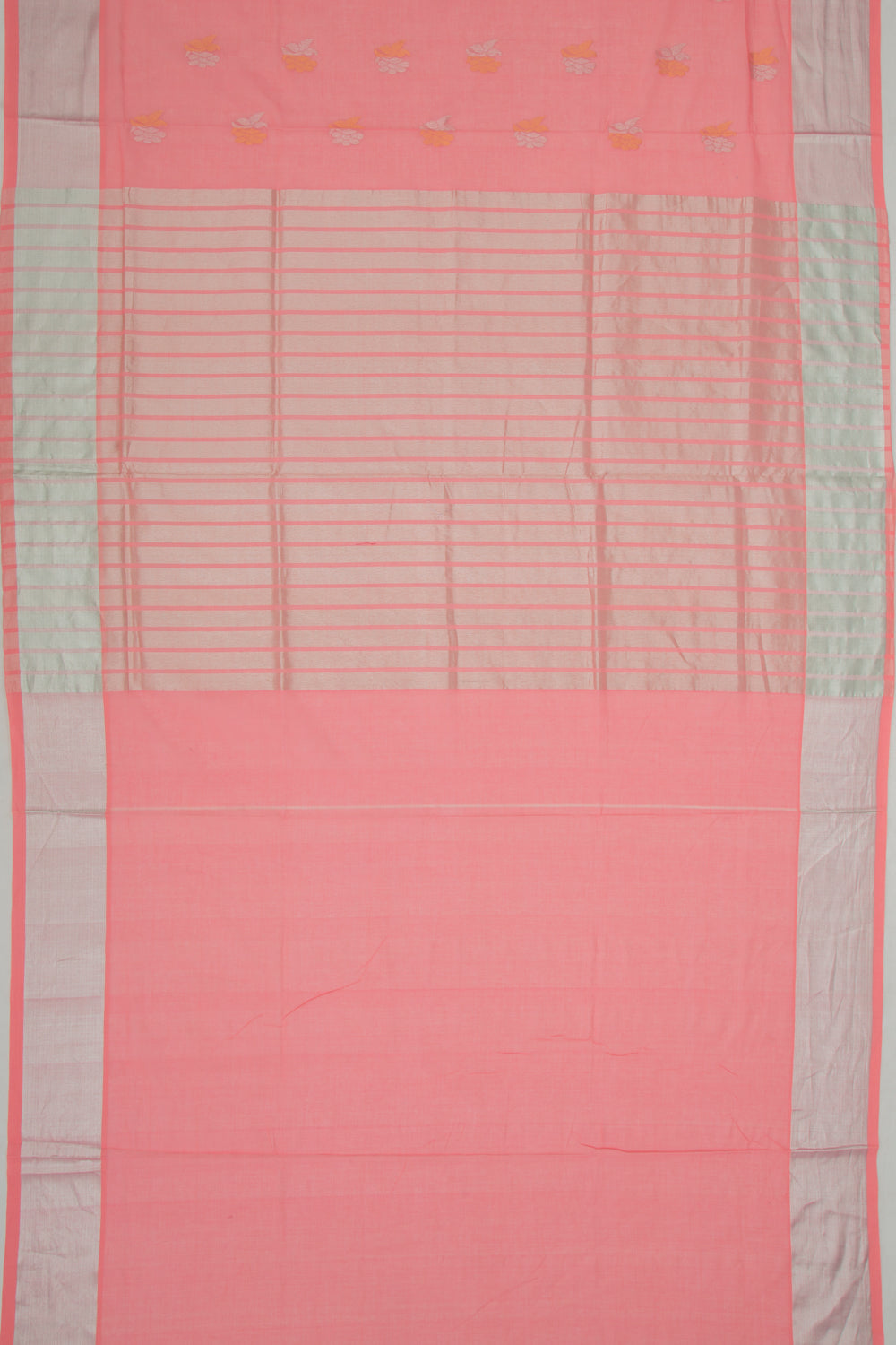 Venkatagiri Cotton Butta Pastel Pink Saree