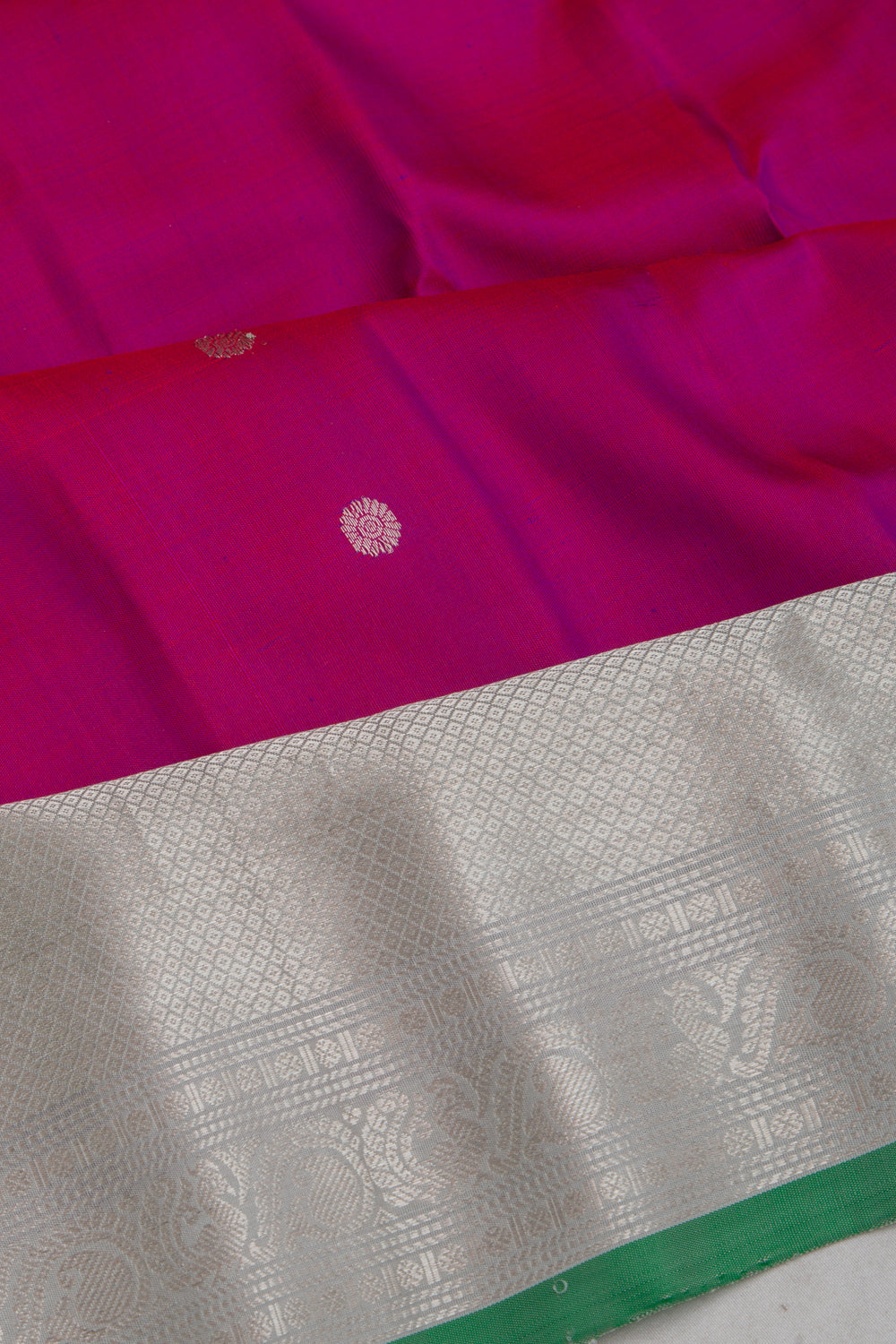 Gadwal Silk Butta Purple Saree
