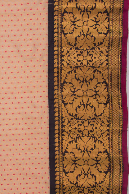 Gadwal Silk Brocade Cream Saree