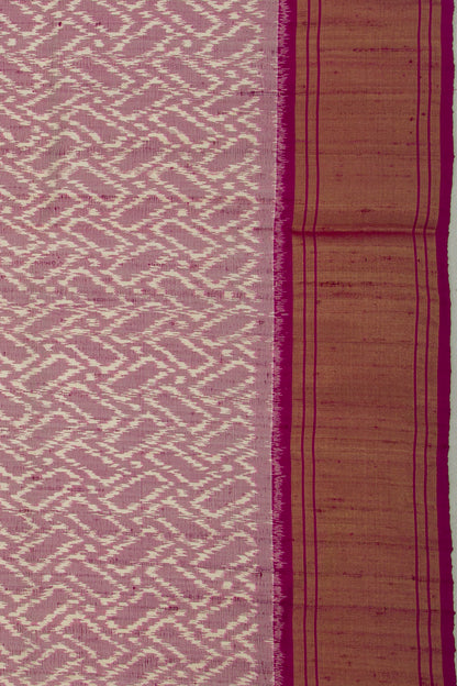 Pochampally Tussar Ikat Purple Saree