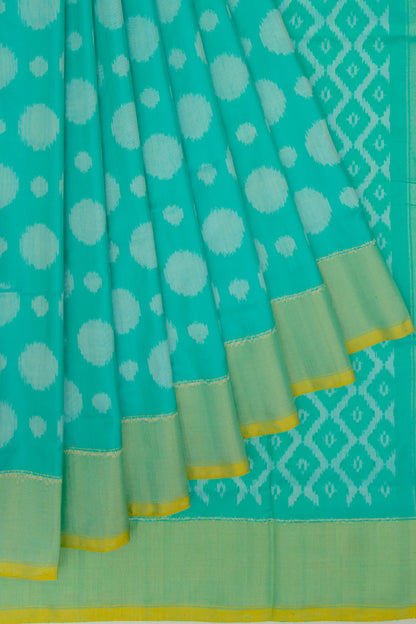 Pochampally Silk Ikat Sky Blue Saree
