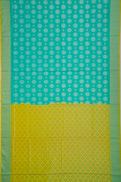 Pochampally Silk Ikat Sky Blue Saree