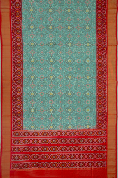Pochampally Silk Ikat Sky Blue Saree