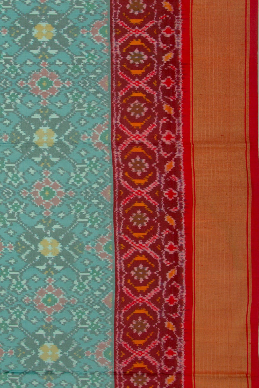 Pochampally Silk Ikat Sky Blue Saree